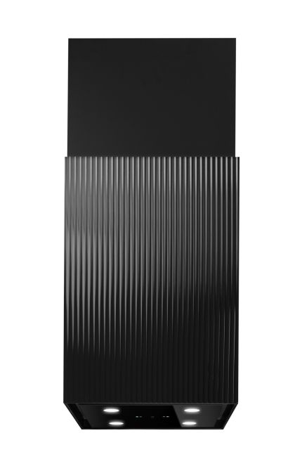 Okap wyspowy Quadro Moderno Glass Black Gesture Control - Czarny - zdjęcie produktu 12