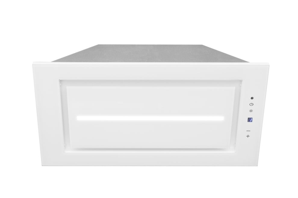 Okap podszafkowy Lando Glass Central White - Biały - zdjęcie produktu