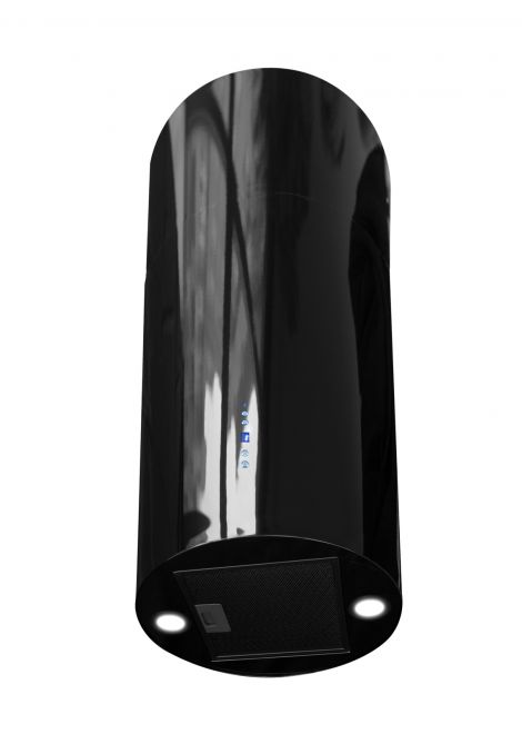 Okap wyspowy Cylindro Black - Czarny połysk - zdjęcie produktu 3