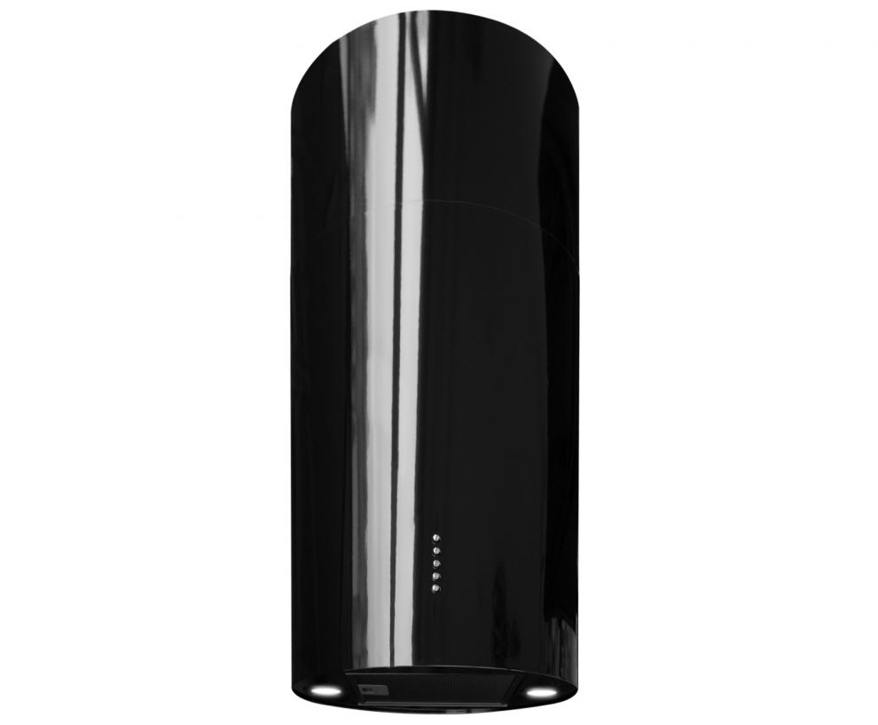 Okap wyspowy Cylindro Eco Black - Czarny połysk - zdjęcie produktu