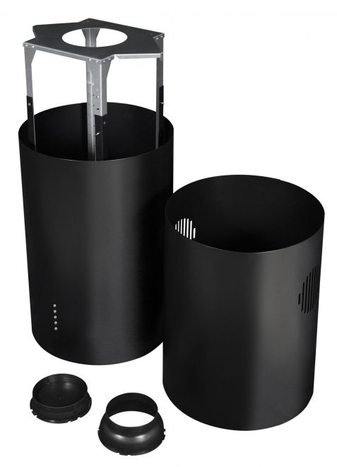 Okap wyspowy Cylindro Eco 4LED Black Matt - Czarny Matt - zdjęcie produktu 9