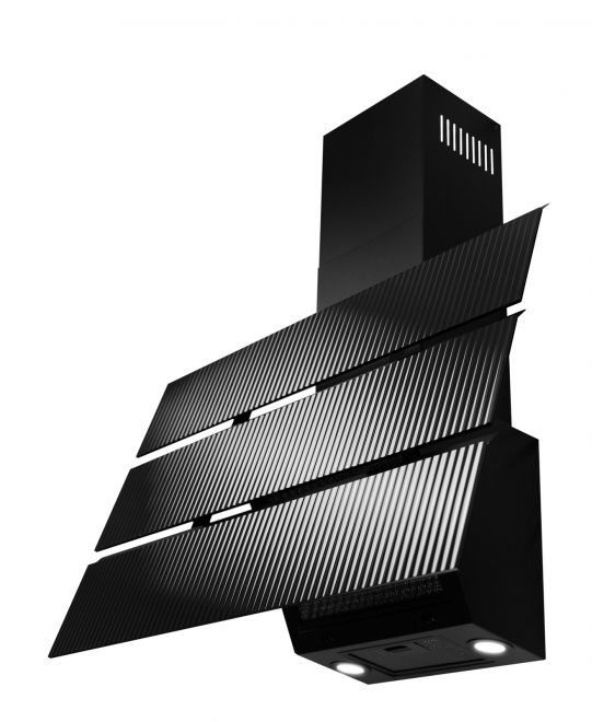 Okap kominowy Merido Moderno Glass Black - Czarny połysk - zdjęcie produktu 6
