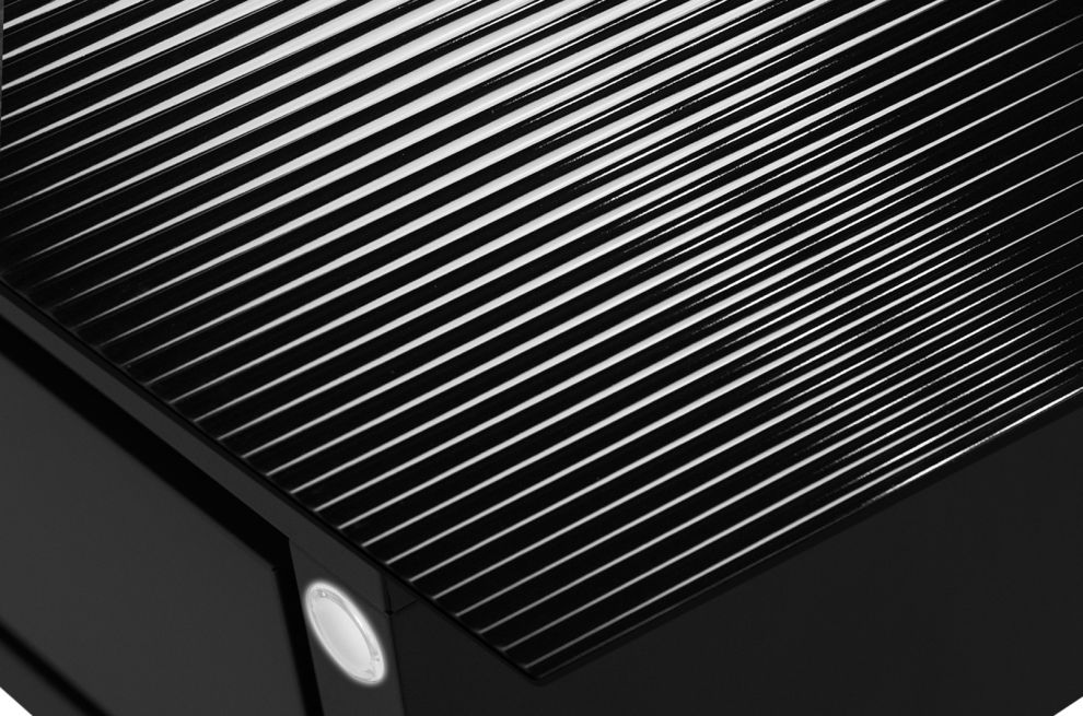 Okap kominowy Flexi Moderno Glass Black - Czarny - zdjęcie produktu 4