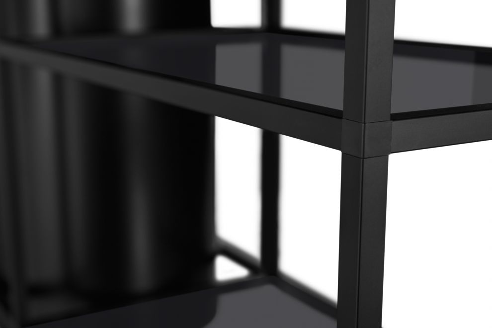 Okap wyspowy Tubo Cage Asymmetric Glass Black Matt - Czarny Matt - zdjęcie produktu 10
