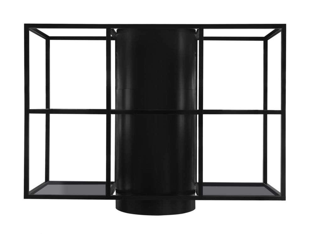 Okap wyspowy Tubo Cage Central Glass Black Matt - Czarny Matt - zdjęcie produktu 3