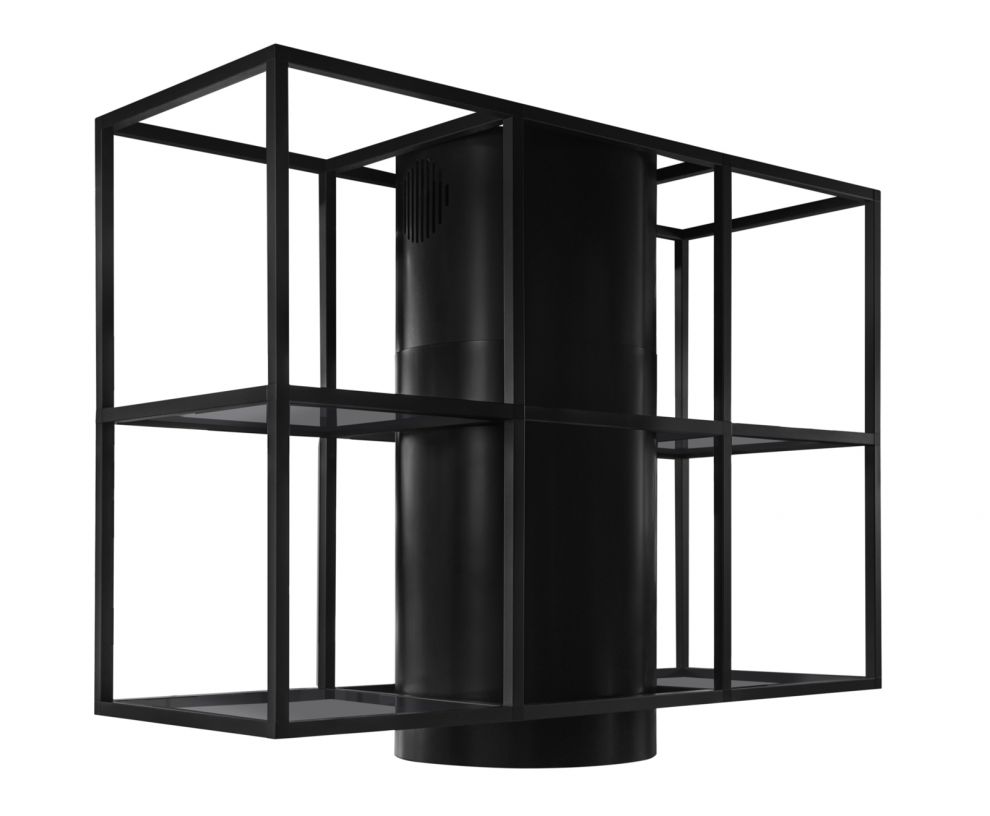 Okap wyspowy Tubo Cage Central Glass Black Matt - Czarny Matt - zdjęcie produktu 7