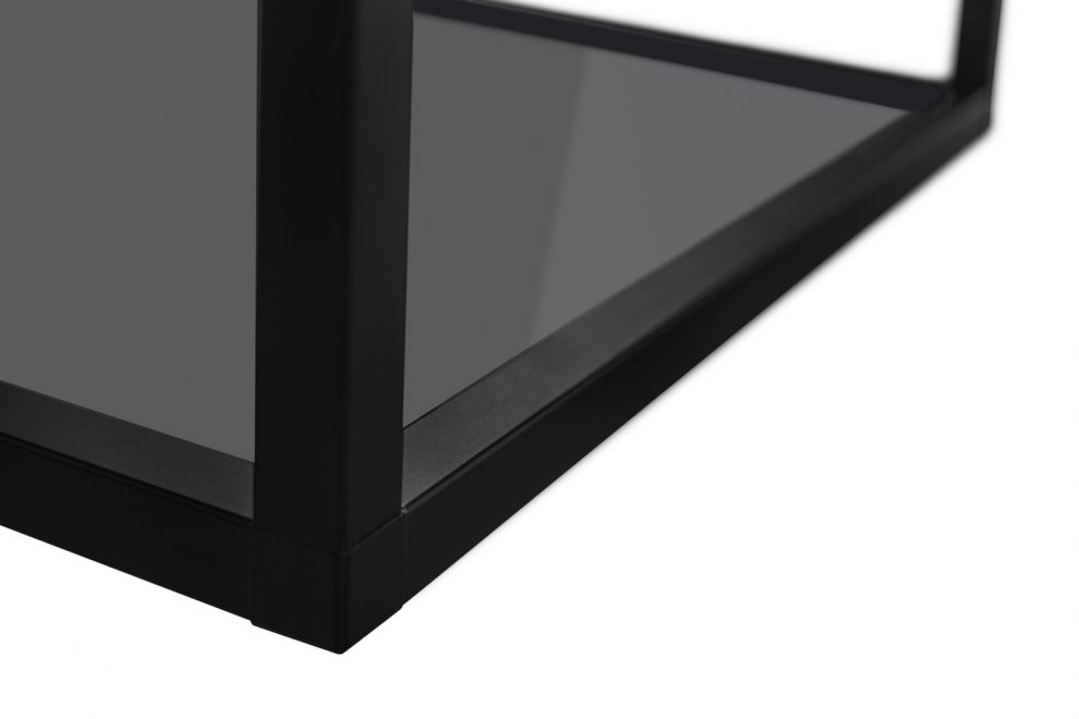 Okap wyspowy Quadro Cage Asymmetric Glass Black Matt - Czarny Matt - zdjęcie produktu 14
