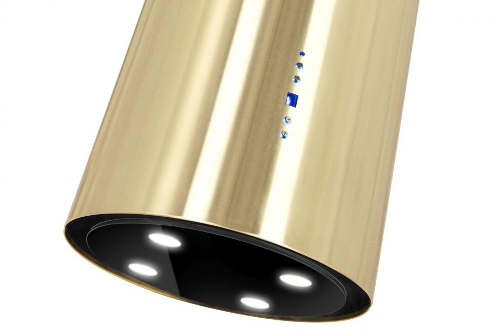 Okap wyspowy Tubo Sterling Gold - Gold - zdjęcie produktu 3