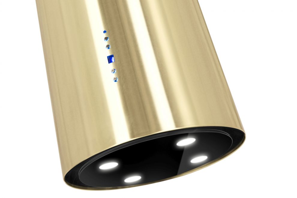Okap wyspowy Tubo Sterling Gold - Gold - zdjęcie produktu 5