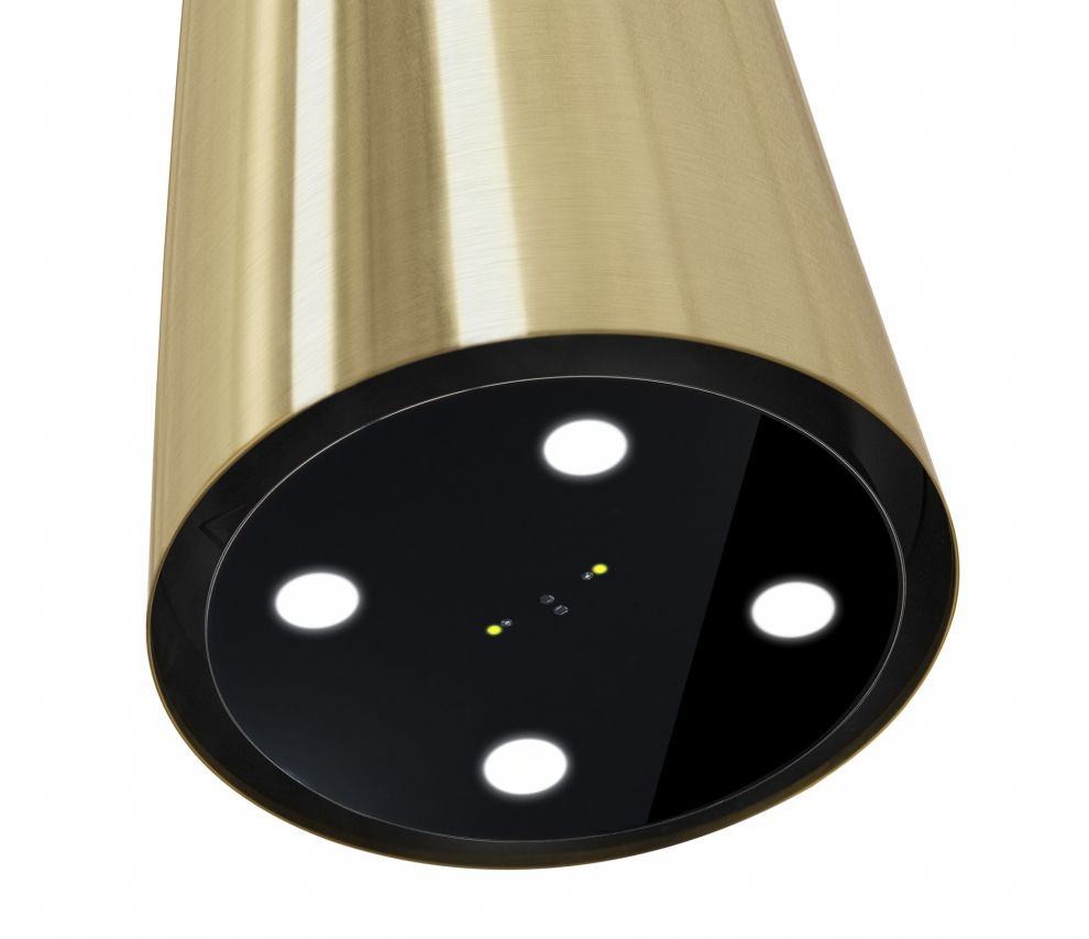 Okap wyspowy Tubo Sterling Gold Gesture Control - Gold - zdjęcie produktu 5