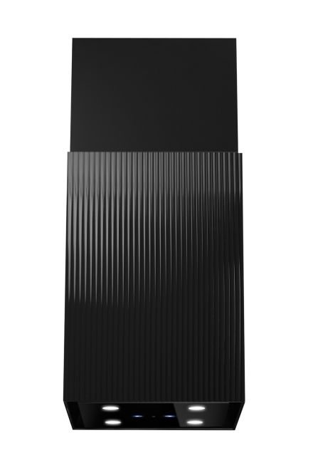 Okap wyspowy Quadro Moderno Glass Black Gesture Control - Czarny - zdjęcie produktu 5