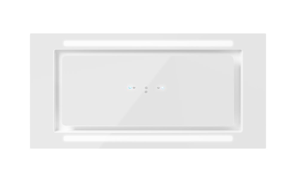 Okap podszafkowy Lando Glass 2STRIPS White Gesture Control - Biały - zdjęcie produktu 3