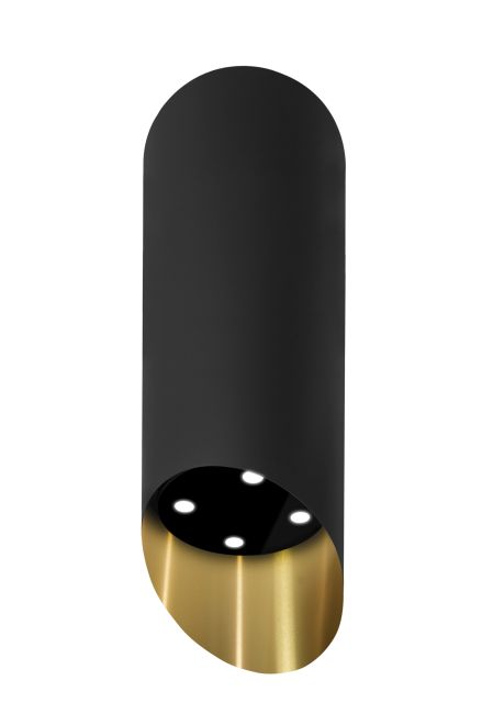 Okap wyspowy Hiro Color Black-Gold - Czarny Matt/Złoty - zdjęcie produktu 3
