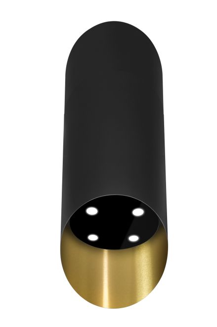 Okap wyspowy Hiro Color Black-Gold - Czarny Matt/Złoty - zdjęcie produktu 5