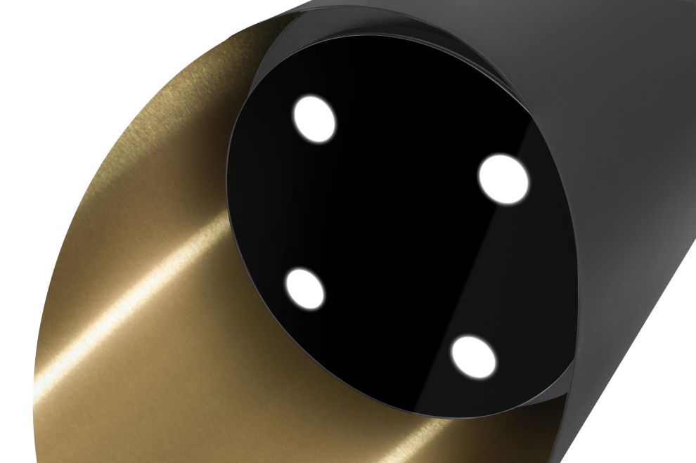 Okap wyspowy Hiro Color Black-Gold - Czarny Matt/Złoty - zdjęcie produktu 7