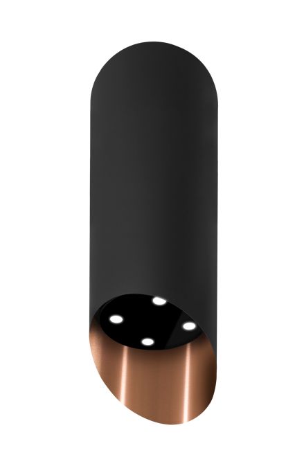Okap wyspowy Hiro Color Black-Copper - Czarny Matt/Miedziany - zdjęcie produktu 3
