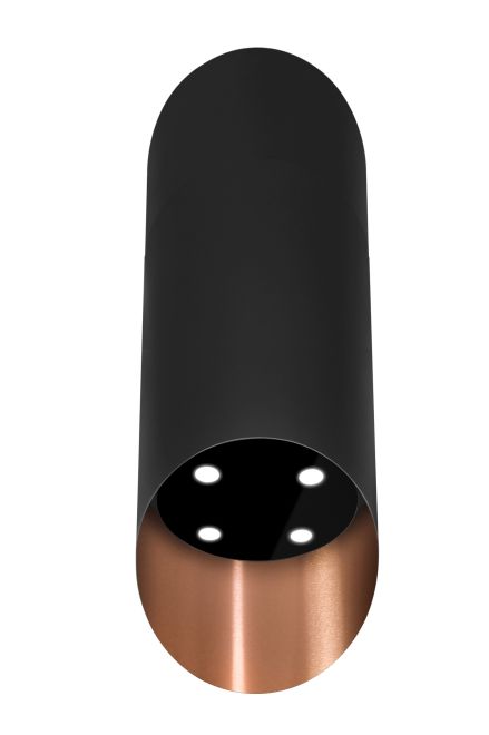 Okap wyspowy Hiro Color Black-Copper - Czarny Matt/Miedziany - zdjęcie produktu 5