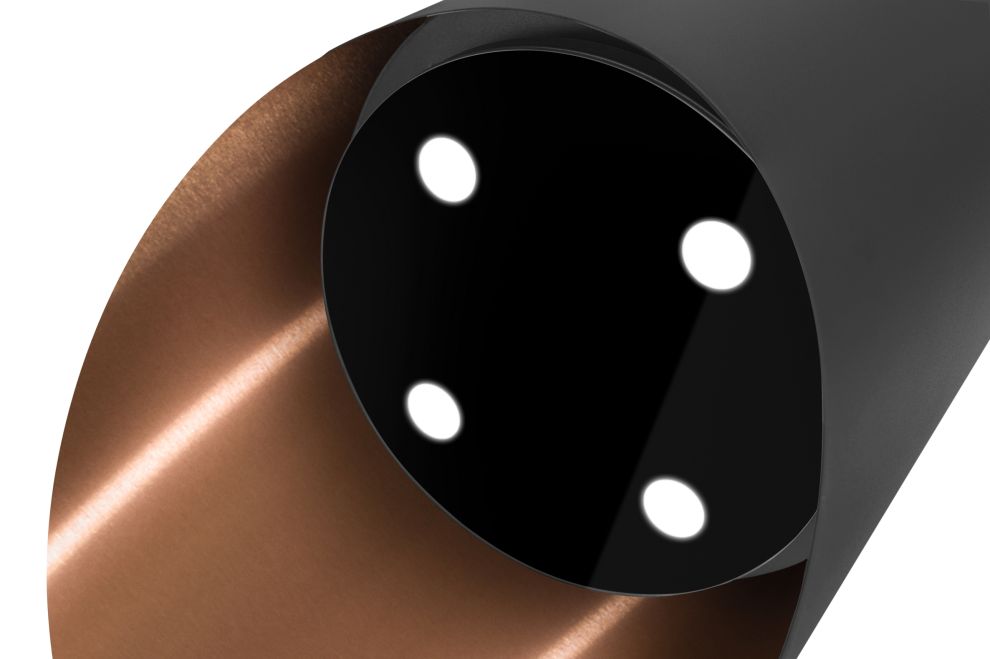 Okap wyspowy Hiro Color Black-Copper - Czarny Matt/Miedziany - zdjęcie produktu 7