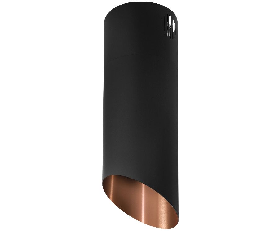Okap wyspowy Hiro Color Black-Copper - Czarny Matt/Miedziany - zdjęcie produktu