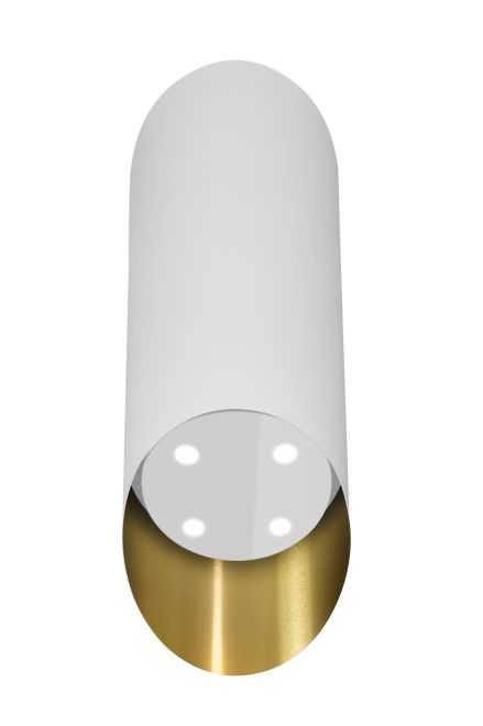 Okap kominowy Hiro OR Color White-Gold - Biały Matt/Złoty - zdjęcie produktu 5