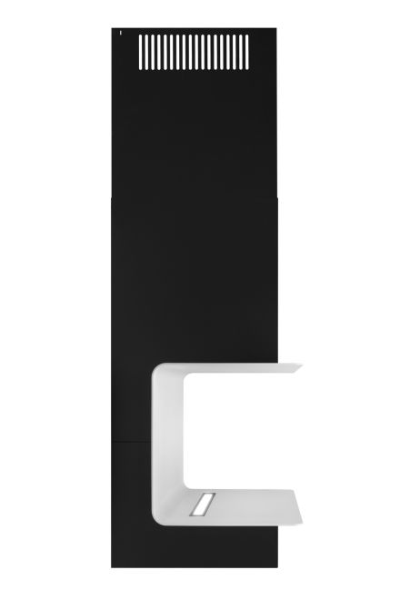 Okap kominowy C-Shelf Black-White - Czarny Matt - zdjęcie produktu 9