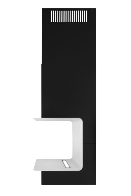 Okap kominowy C-Shelf Black-White - Czarny Matt - zdjęcie produktu 5
