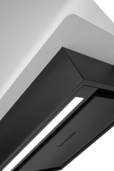 Okap kominowy C-Shelf Black-White - Czarny Matt - zdjęcie produktu 7