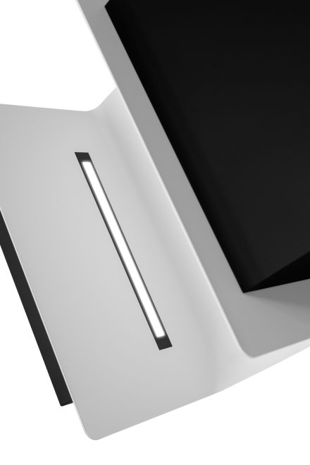 Okap kominowy C-Shelf Black-White - Czarny Matt - zdjęcie produktu 11