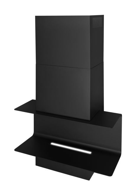 Okap kominowy C-Shelf Black-Black - Czarny Matt - zdjęcie produktu 7