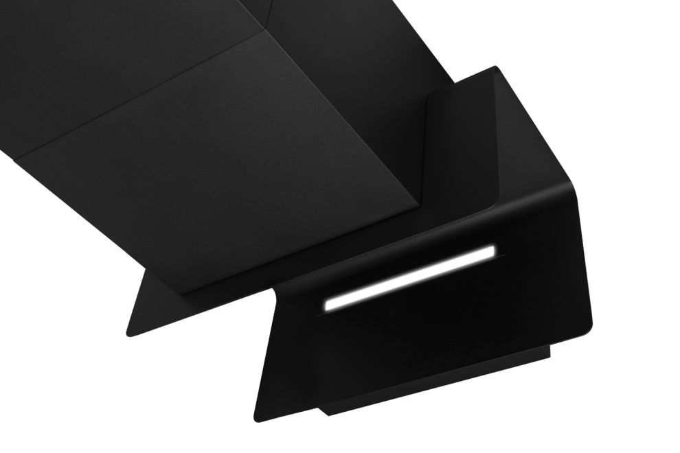 Okap kominowy C-Shelf Black-Black - Czarny Matt - zdjęcie produktu 18