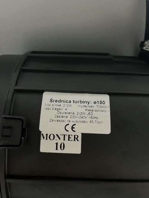 Okap kominowy Optima White Outlet - Biały - zdjęcie produktu 6