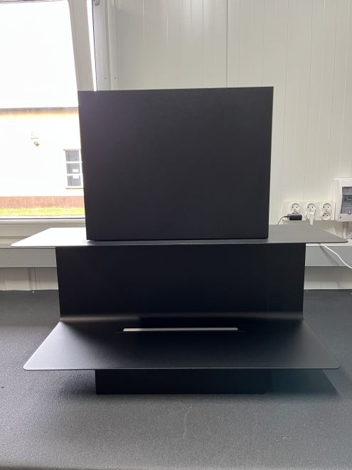 Okap kominowy C-Shelf Black-Black OUTLET - Czarny Matt - zdjęcie produktu 3