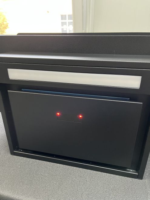 Okap kominowy C-Shelf Black-Black OUTLET - Czarny Matt - zdjęcie produktu 8