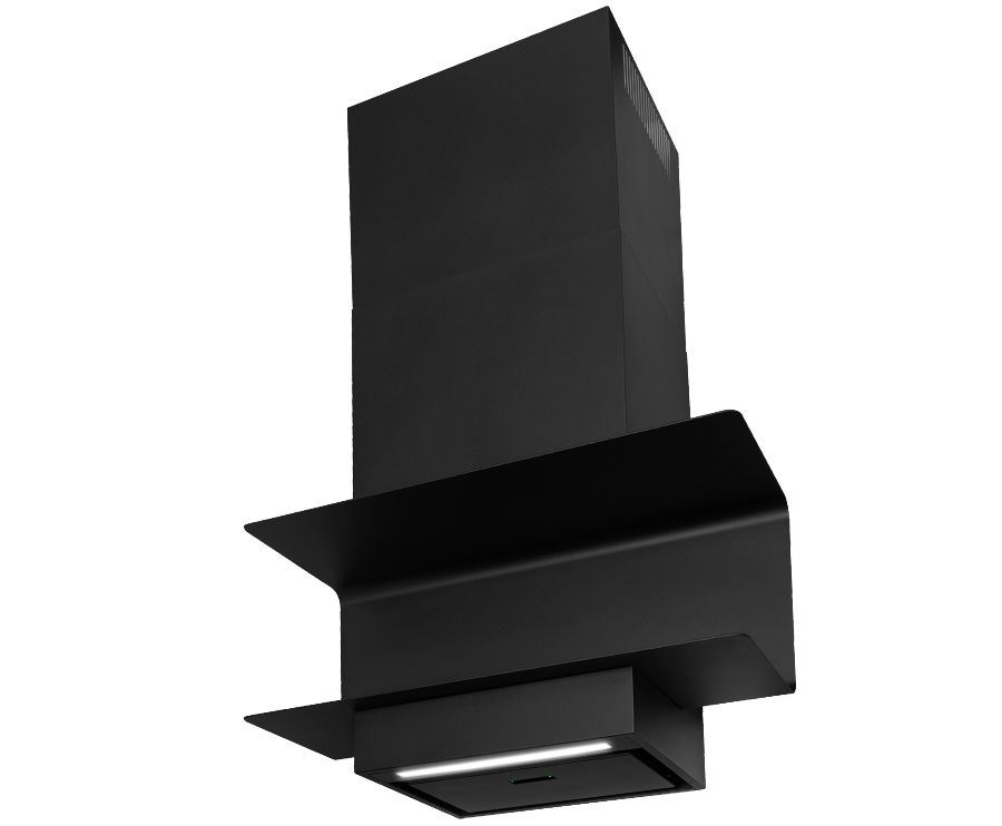 Okap kominowy C-Shelf Black-Black OUTLET - Czarny Matt - zdjęcie produktu