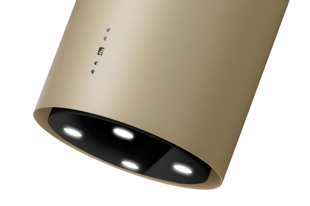 Okap wyspowy Tubo Złoty - Gold - zdjęcie produktu 3