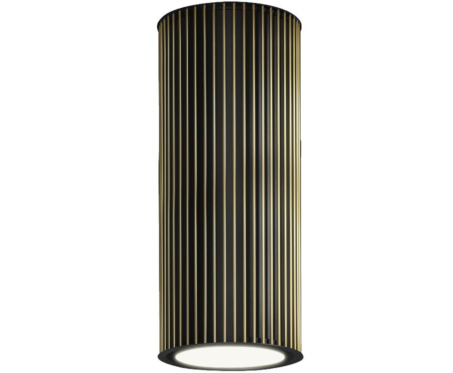 Okap wyspowy Voliera N1 Black-Gold Gesture Control - Czarny Matt - zdjęcie produktu