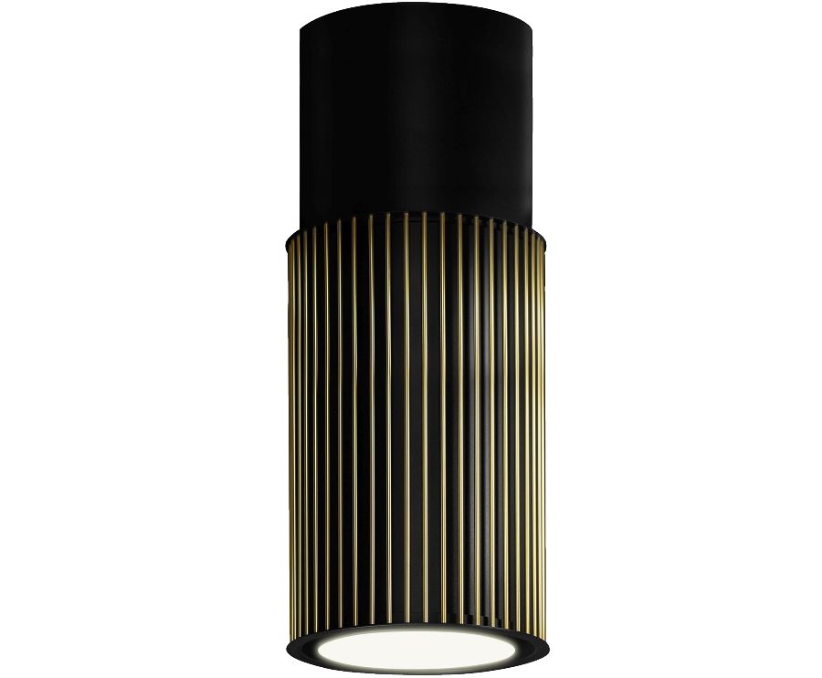 Okap wyspowy Voliera N2 Black-Gold Gesture Control - zdjęcie produktu