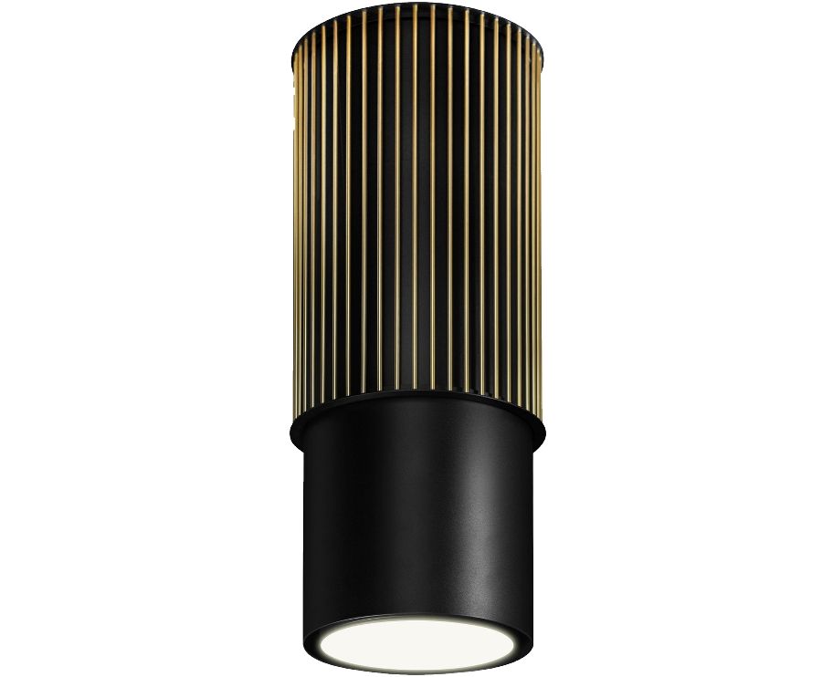Okap wyspowy Voliera N3 Black-Gold Gesture Control - Czarny Matt - zdjęcie produktu