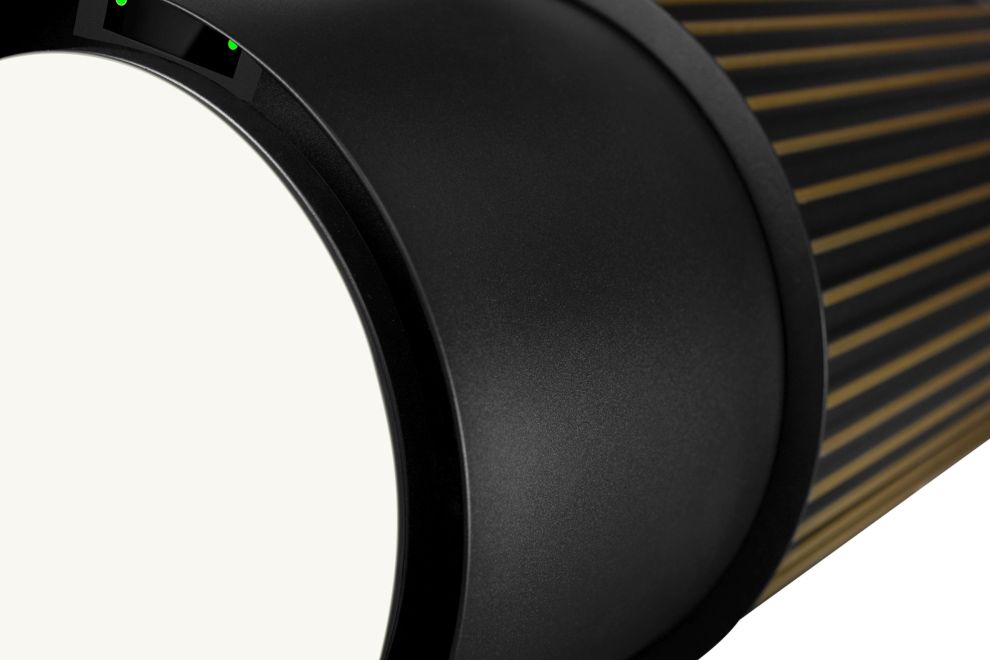 Okap wyspowy Voliera N3 Black-Gold Gesture Control - Czarny Matt - zdjęcie produktu 5