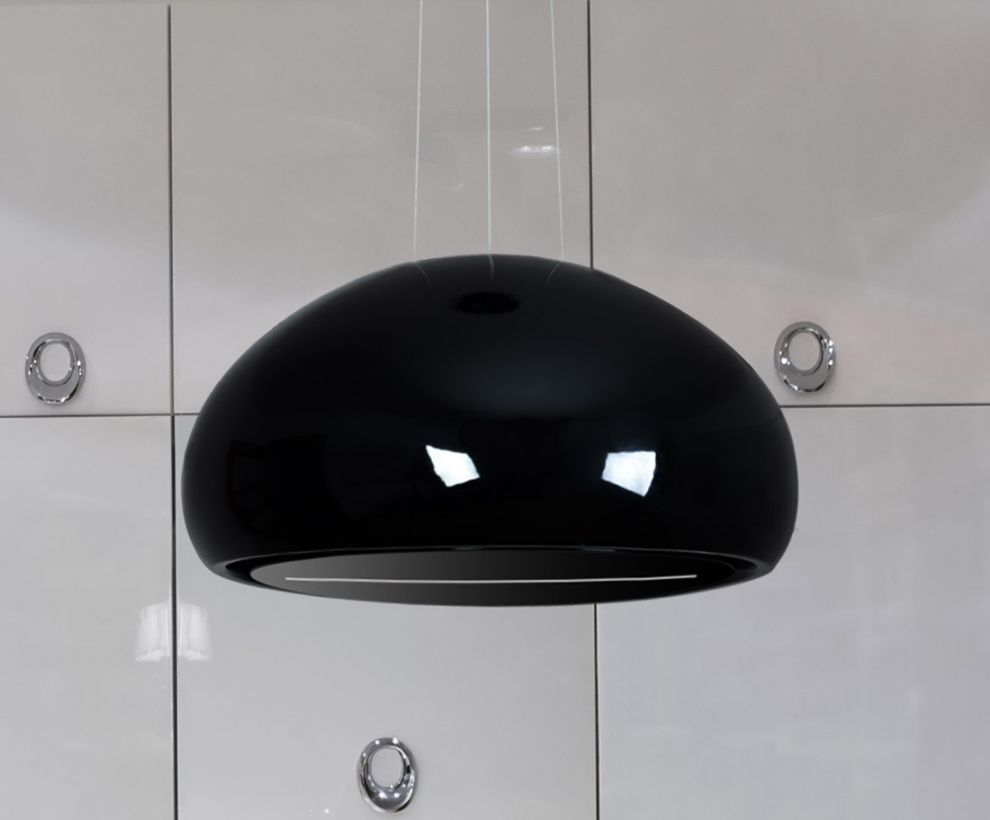 Okap wyspowy Ceramic Black - Czarny połysk - zdjęcie produktu
