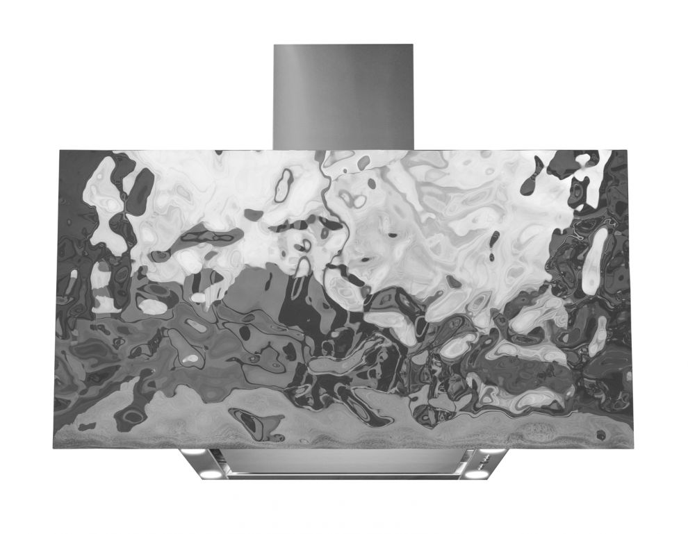Okap kominowy Flexi Wave Silver - Srebrny - zdjęcie produktu 3