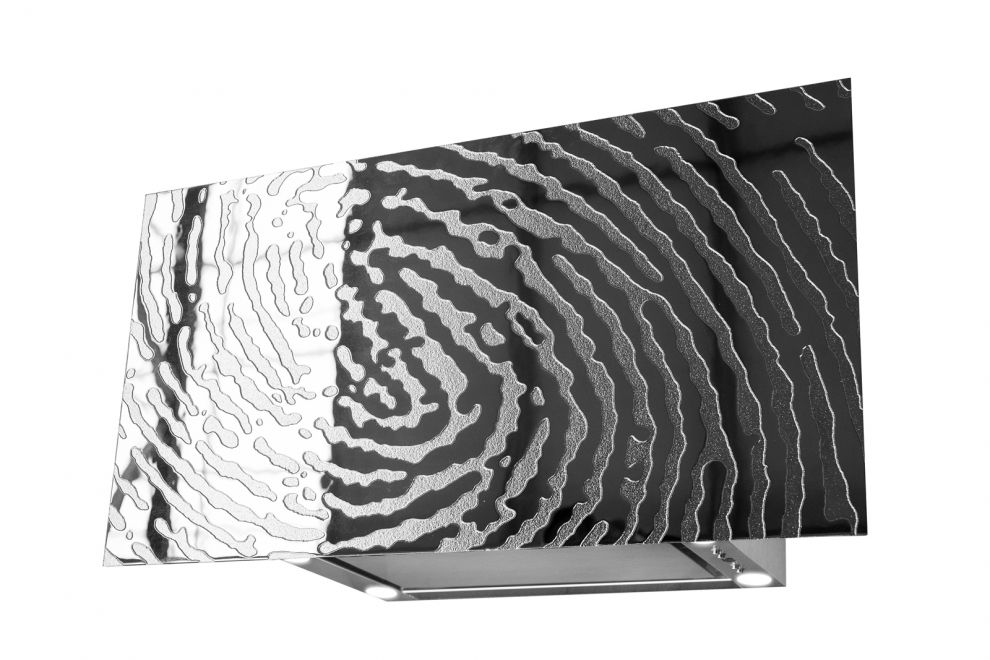 Okap kominowy Flexi FingerPrint - Srebrny - zdjęcie produktu