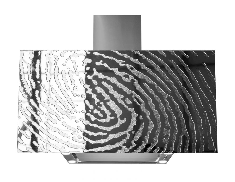 Okap kominowy Flexi FingerPrint - Srebrny - zdjęcie produktu 3