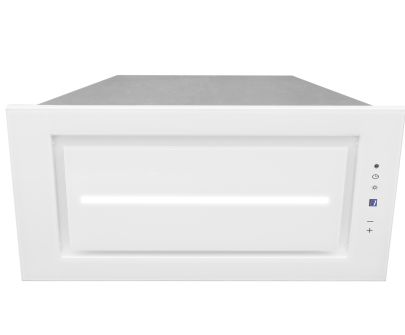 Okap podszafkowy Lando Glass Central White - Biały - 56,4 cm / 86,4 cm