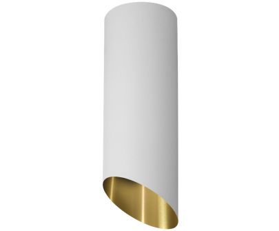 Okap wyspowy Hiro Color White-Gold - Biały Matt/Złoty - 40 cm