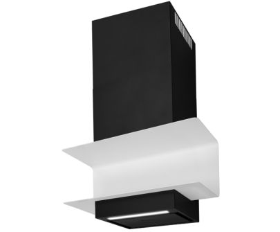 Okap kominowy C-Shelf Black-White - Czarny Matt - 60 cm / 80 cm