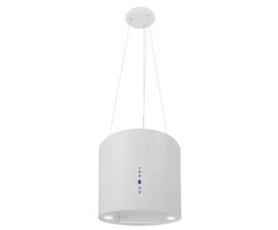 Okap wyspowy Galaxy White Połysk Outlet - Biały