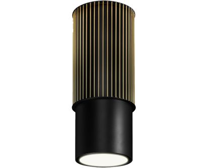 Okap wyspowy Voliera N3 Black-Gold Gesture Control - Czarny Matt - 44,5 cm