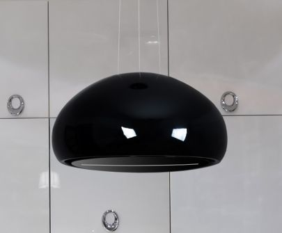 Okap wyspowy Ceramic Black - Czarny połysk - 60 cm