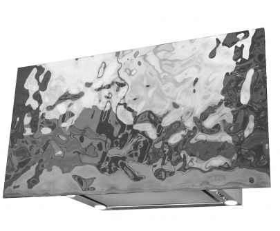 Okap kominowy Flexi Wave Silver - Srebrny - 80 cm